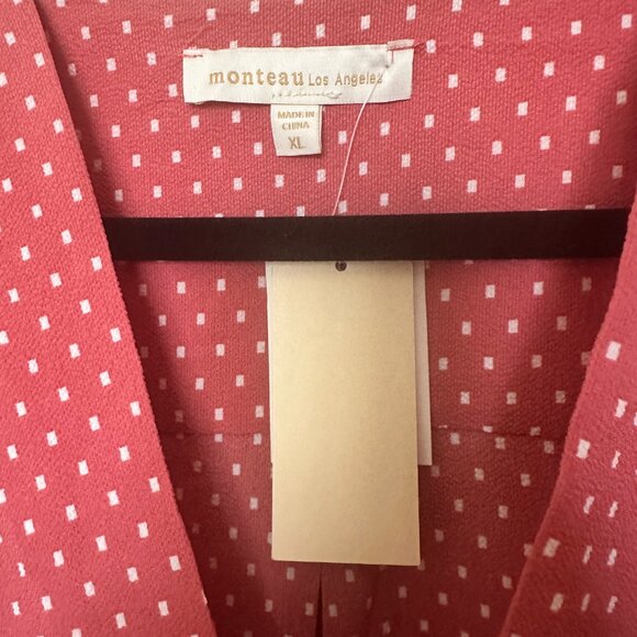 XL Side Tie Dusty Rose Blouse - Picture 2 of 4